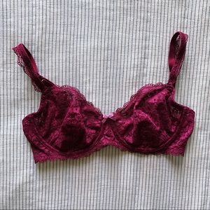 Never Worn Lacy Demi Cup Unlined Bra